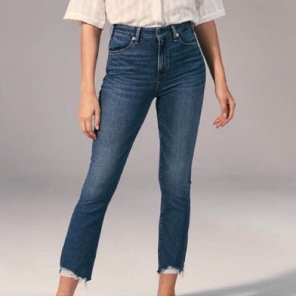 Abercrombie Simone High Rise Ankle Flare Jeans 4/27